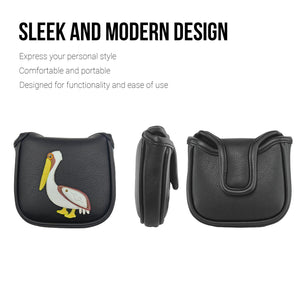 Pelican PU Leather Golf Club Covers Square Large Mallet Putter Headcovers Protector - CHEZBABY GOLF COVER