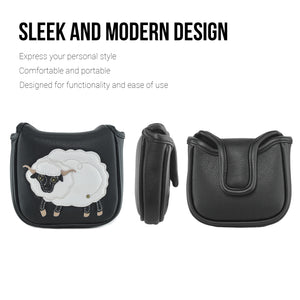 Sheep PU Leather Golf Club Covers Square Large Mallet Putter Headcovers Protector - CHEZBABY GOLF COVER