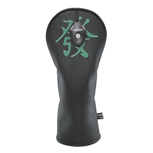 Mahjong Green Dragon PU Leather Golf Club Covers Driver Headcovers Fairway Woods Hybrid Protector with Interchangeable Number Tag - CHEZBABY GOLF COVER