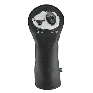 Sheep PU Leather Golf Club Covers Driver Headcovers Fairway Woods Hybrid Protector with Interchangeable Number Tag - CHEZBABY GOLF COVER