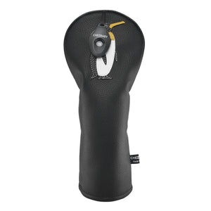 Penguin PU Leather Golf Club Covers Driver Headcovers Fairway Woods Hybrid Protector with Interchangeable Number Tag - CHEZBABY GOLF COVER