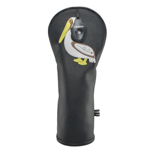 Pelican PU Leather Golf Club Covers Driver Headcovers Fairway Woods Hybrid Protector with Interchangeable Number Tag - CHEZBABY GOLF COVER