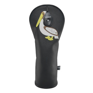 Pelican PU Leather Golf Club Covers Driver Headcovers Fairway Woods Hybrid Protector with Interchangeable Number Tag - CHEZBABY GOLF COVER