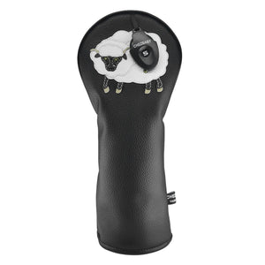 Sheep PU Leather Golf Club Covers Driver Headcovers Fairway Woods Hybrid Protector with Interchangeable Number Tag - CHEZBABY GOLF COVER