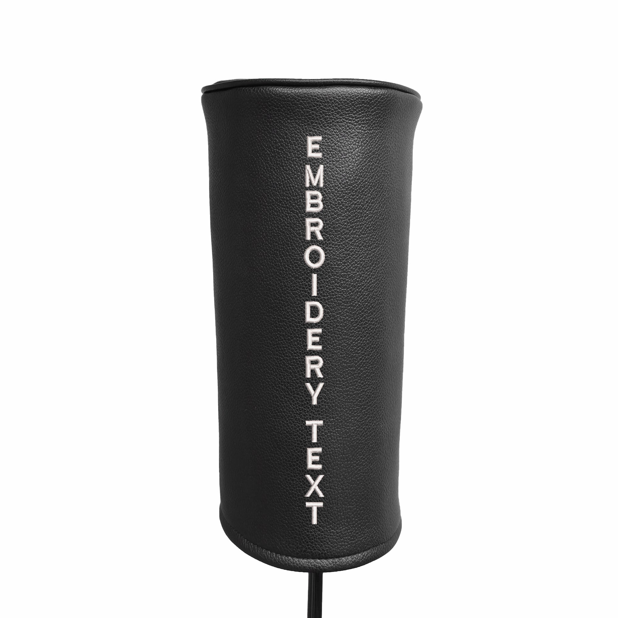 Custom Barrel Style Golf Club Headcovers Text Logo Pattern