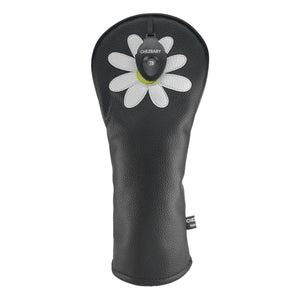 Daisy PU Leather Golf Club Covers Driver Headcovers Fairway Woods Hybrid Protector with Interchangeable Number Tag - CHEZBABY GOLF COVER