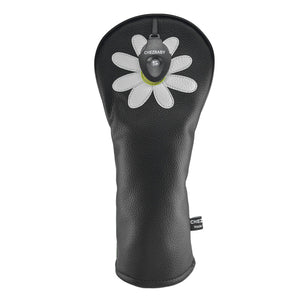 Daisy PU Leather Golf Club Covers Driver Headcovers Fairway Woods Hybrid Protector with Interchangeable Number Tag - CHEZBABY GOLF COVER