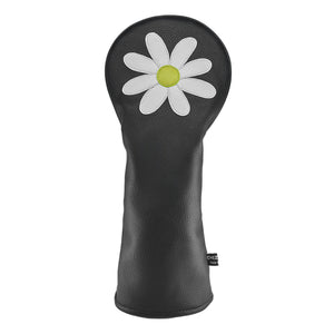 Daisy PU Leather Golf Club Covers Driver Headcovers Fairway Woods Hybrid Protector with Interchangeable Number Tag - CHEZBABY GOLF COVER