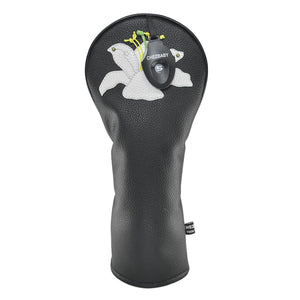 Lily PU Leather Golf Club Covers Driver Headcovers Fairway Woods Hybrid Protector with Interchangeable Number Tag - CHEZBABY GOLF COVER