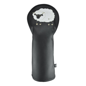 Sheep PU Leather Golf Club Covers Driver Headcovers Fairway Woods Hybrid Protector with Interchangeable Number Tag - CHEZBABY GOLF COVER