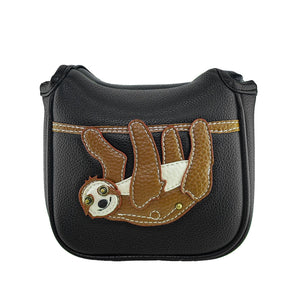 Sloth PU Leather Golf Club Covers Square Large Mallet Putter Headcovers Protector - CHEZBABY GOLF COVER
