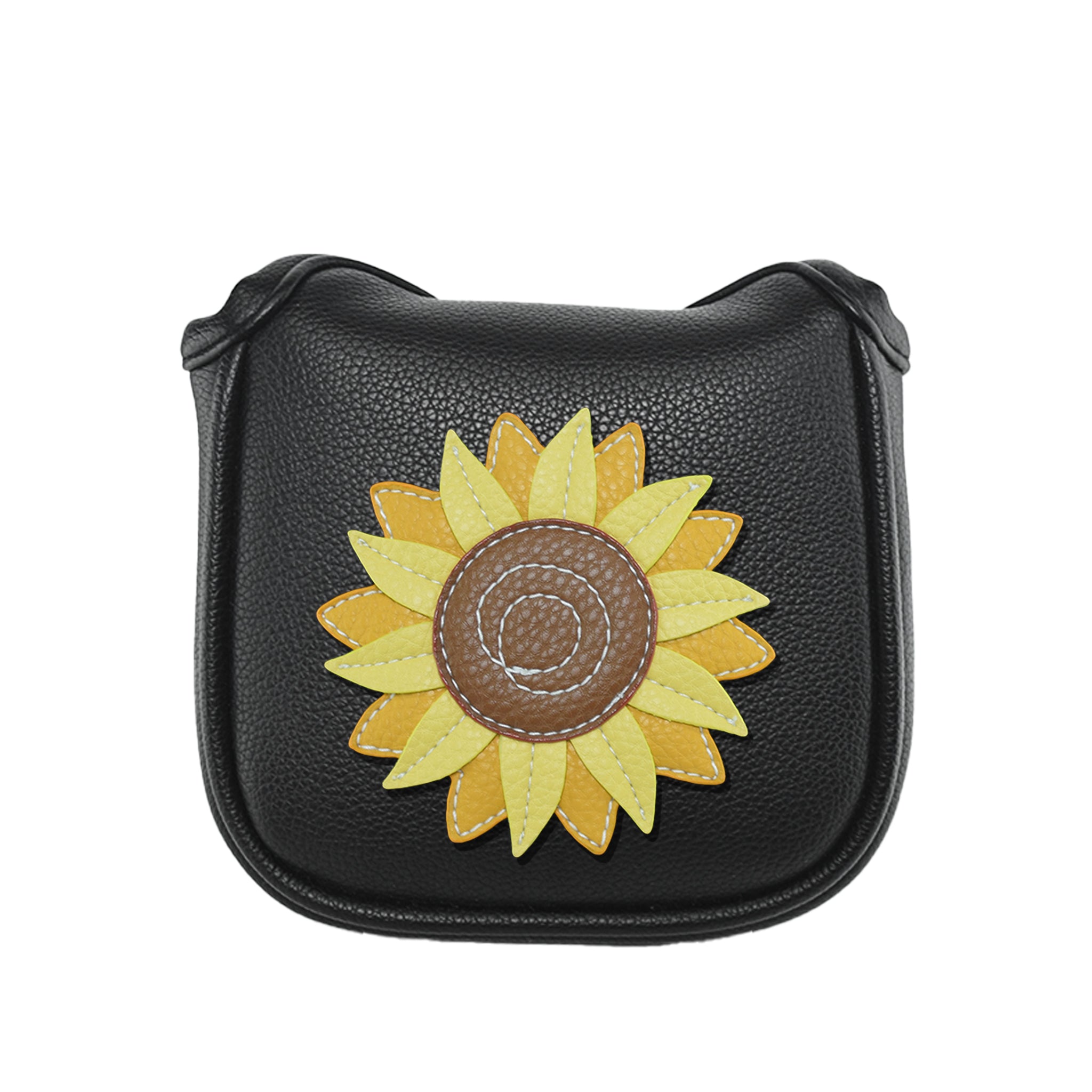 Sunflower PU Leather Golf Club Covers Square Large Mallet Putter Headcovers Protector - CHEZBABY GOLF COVER