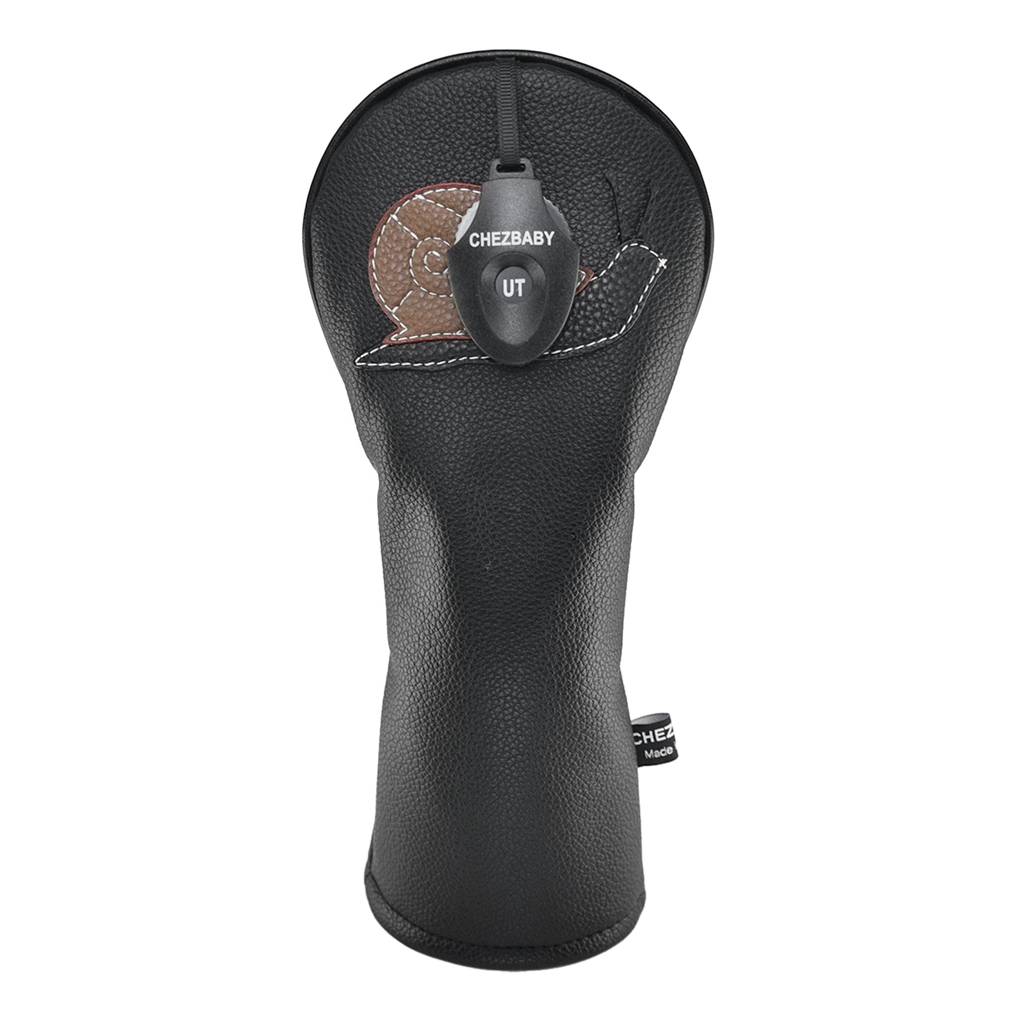 Snail PU Leather Golf Club Covers Driver Headcovers Fairway Woods Hybrid Protector with Interchangeable Number Tag - CHEZBABY GOLF COVER