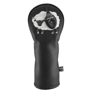 Sheep PU Leather Golf Club Covers Driver Headcovers Fairway Woods Hybrid Protector with Interchangeable Number Tag - CHEZBABY GOLF COVER