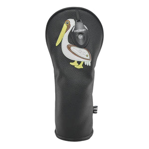 Pelican PU Leather Golf Club Covers Driver Headcovers Fairway Woods Hybrid Protector with Interchangeable Number Tag - CHEZBABY GOLF COVER
