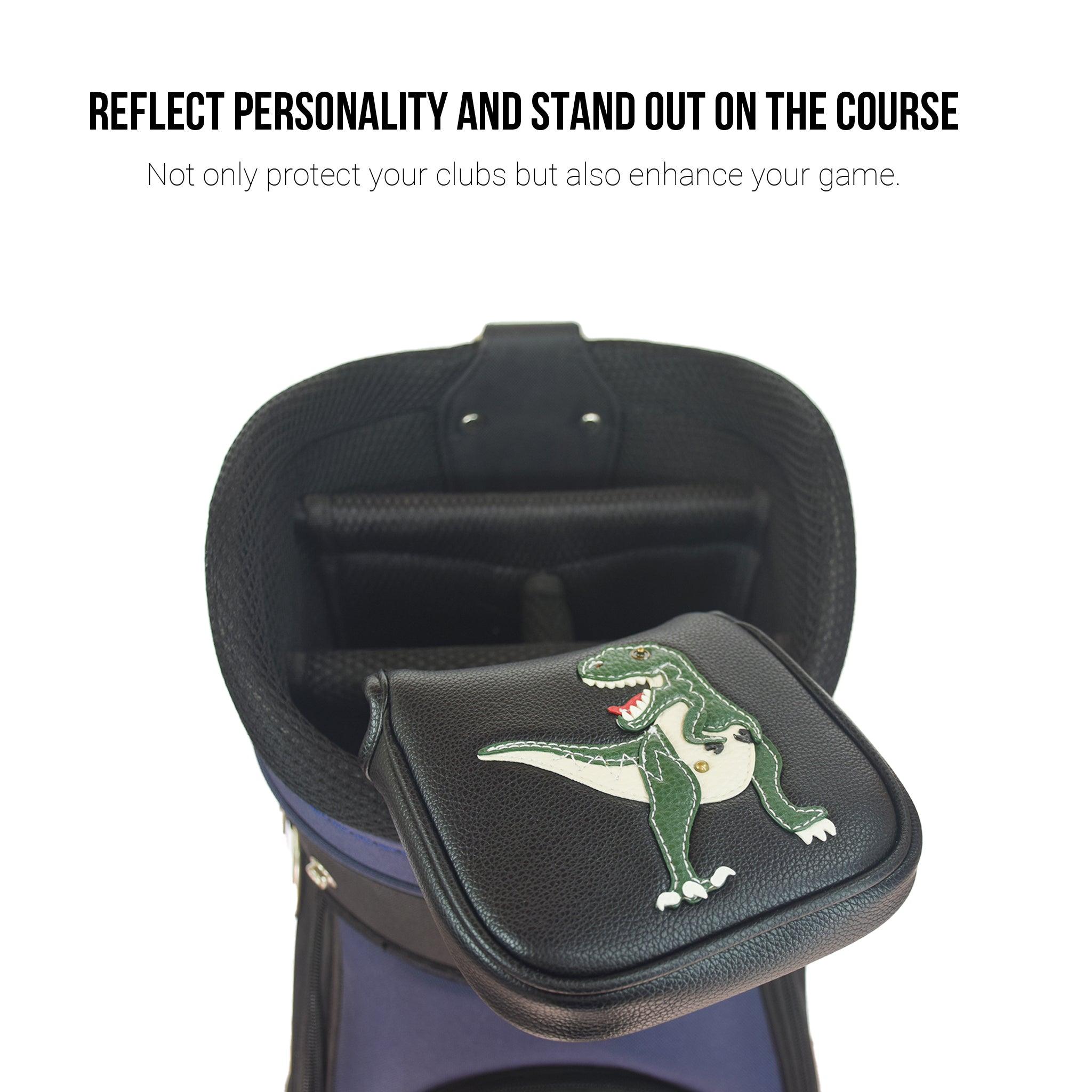T Rex PU Leather Golf Club Covers Square Large Mallet Putter Headcovers Protector - CHEZBABY GOLF COVER