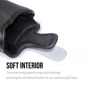 Fox PU Leather Golf Club Covers Square Large Mallet Putter Headcovers Protector - CHEZBABY GOLF COVER