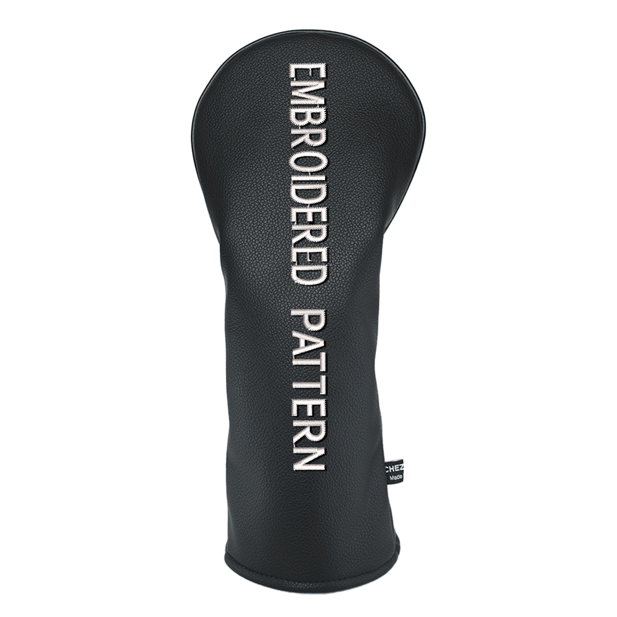 Custom Embroidery Golf Headcover Club Cover Driver Wood Personalized PU Leather Protector