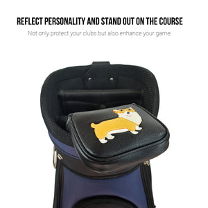 Corgi PU Leather Golf Club Covers Square Large Mallet Putter Headcovers Protector - CHEZBABY GOLF COVER