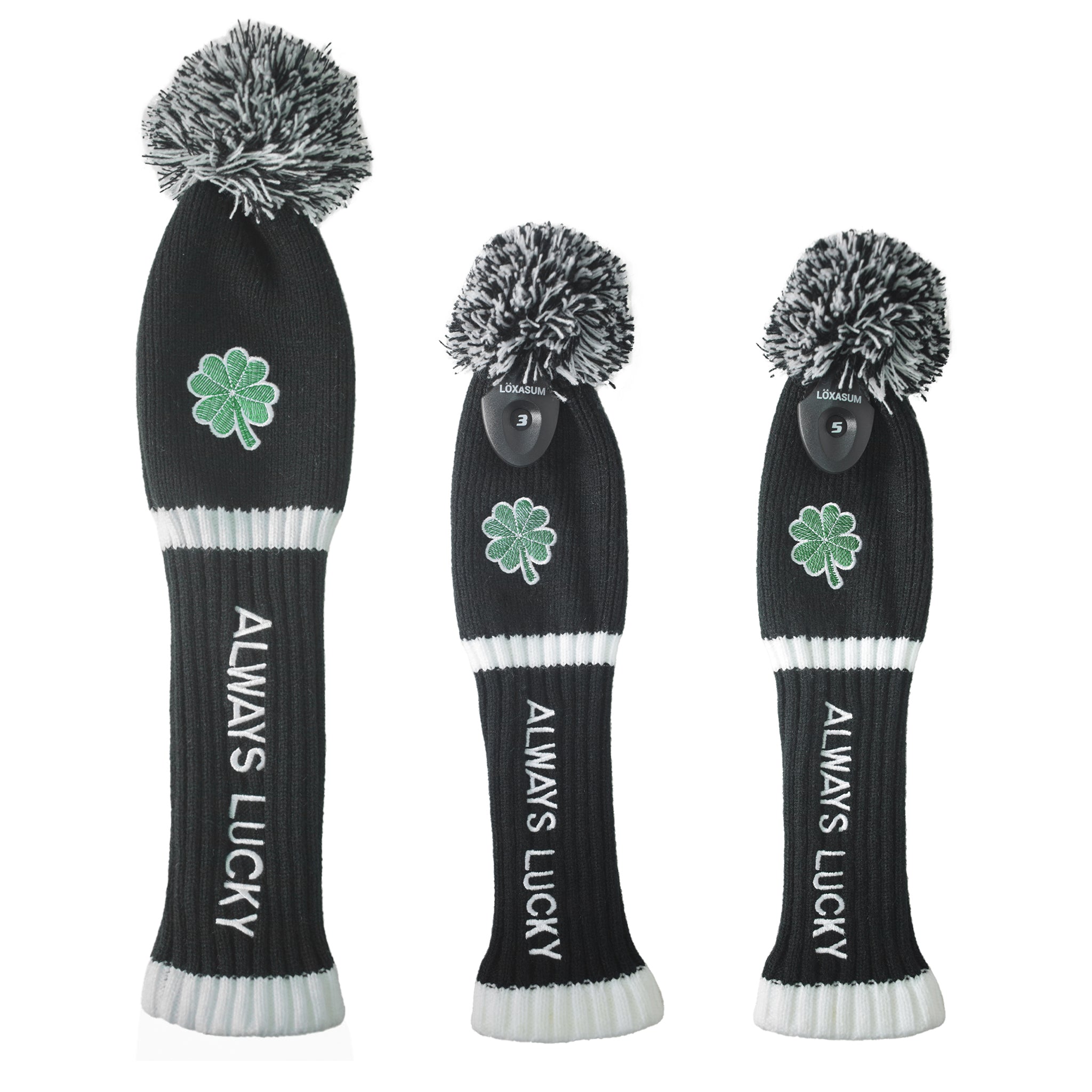 Original Clover Golf Club Head Covers Set 135 UT Driver Wood