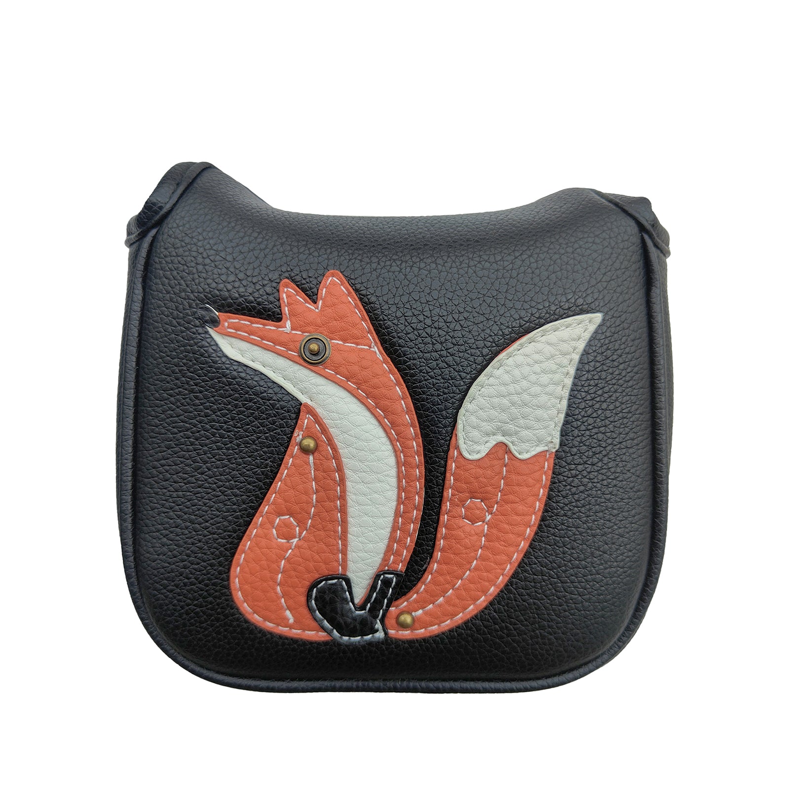 Fox PU Leather Golf Club Covers Square Large Mallet Putter Headcovers Protector - CHEZBABY GOLF COVER